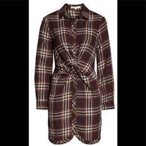 Heartloom Claude twist front shirt dress